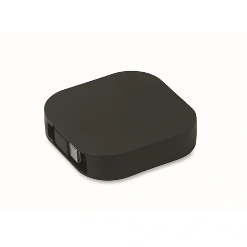 Cable de carga retráctil 100 W con soporte personalizable ref MO2924 - 03 Negro