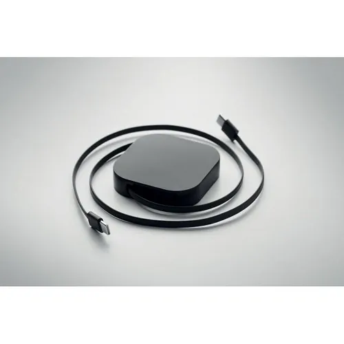 Cable de carga retráctil 100 W con soporte personalizable ref MO2924 - Negro 5