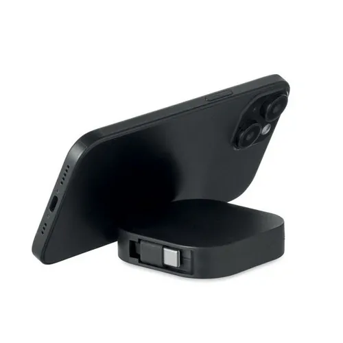Cable de carga retráctil 100 W con soporte personalizable ref MO2924 - Negro Open
