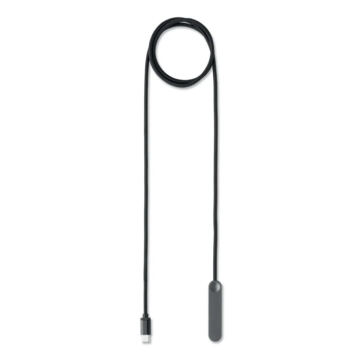 Cable USB-C 60 W con soporte Nifty personalizable ref mo3192 - Negro 02