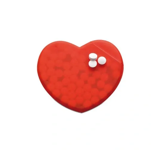 Dispensador de caramelos corazón con menta fresca ref MO7158 - Back Rojo