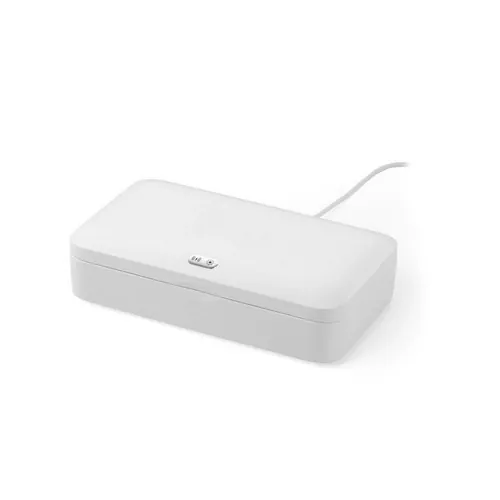 Caja esterilizadora UV con carga inalámbrica rápida ref 98519 - Blanco 01