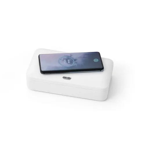 Caja esterilizadora UV con carga inalámbrica rápida ref 98519 - Blanco
