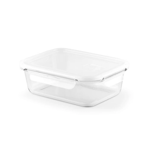 Caja hermética de vidrio borosilicato apta para microondas ref 94347