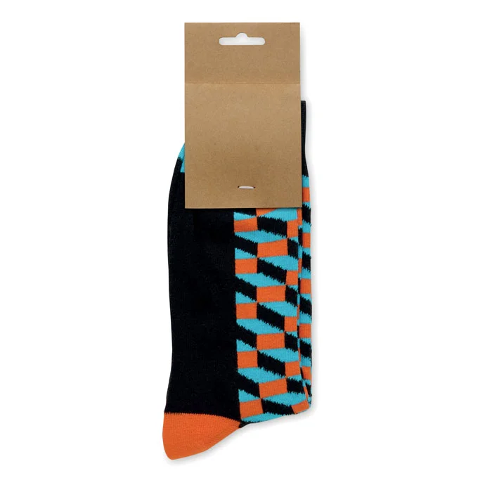 Calcetines estampados Funny talla L personalizables ref mo3101 - Naranja 00