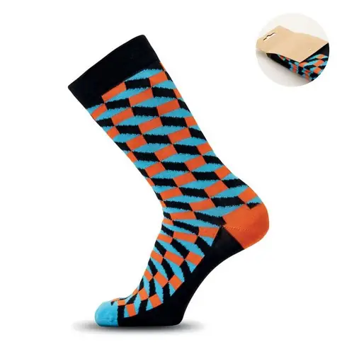 Calcetines estampados Funny talla L personalizables ref mo3101 - Naranja