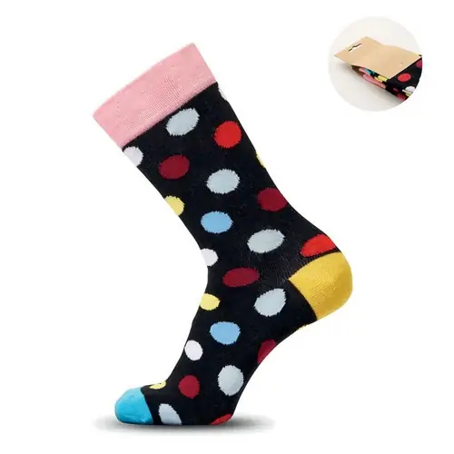 Calcetines estampados Funny talla L personalizables ref mo3101 - Negro