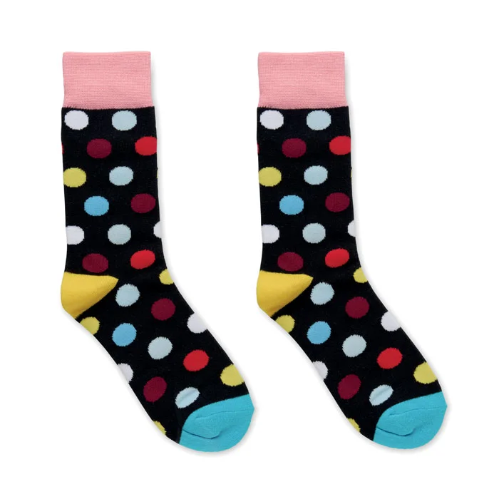 Calcetines estampados Funny talla M personalizables ref mo3100 - Back Negro
