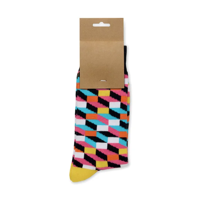 Calcetines estampados Funny talla M personalizables ref mo3100 - Fucsia 00