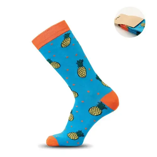 Calcetines estampados Funny talla M personalizables ref mo3100 - Turquesa