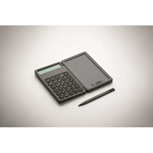 Calculadora LCD Clerk con tableta de escritura personalizable ref MO2845 - Detail Negro