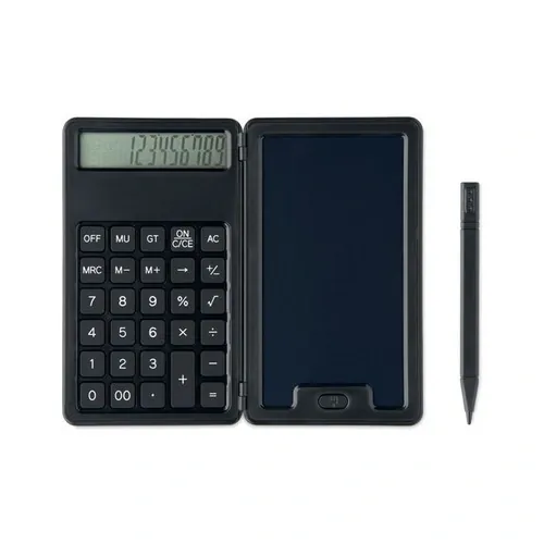Calculadora LCD Clerk con tableta de escritura personalizable ref MO2845 - Negro
