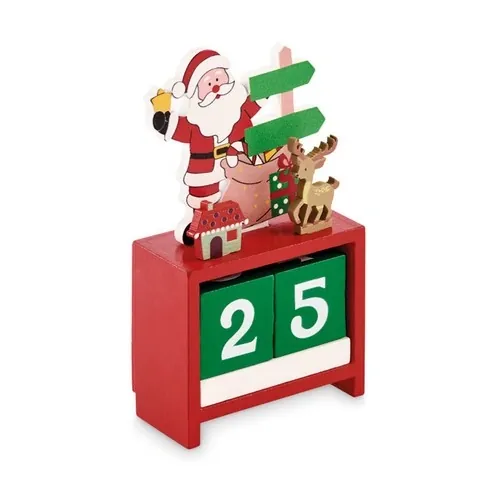 Calendario de Escritorio de Madera con Cuenta Atrás Navideña ref CX1570 - Surtido