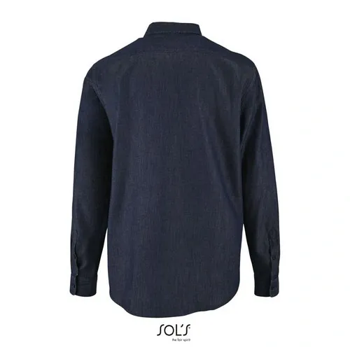 Camisa denim algodón manga larga para empresa ref S02100 - Brut Denim Back