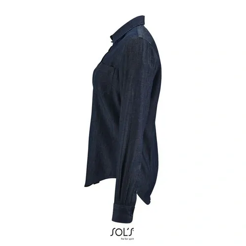 Camisa denim manga larga algodón para empresa ref S02101 - Brut Denim Side