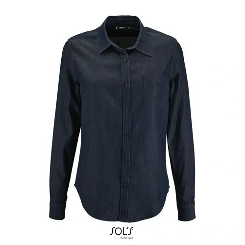 Camisa denim manga larga algodón para empresa ref S02101 - Brut Denim