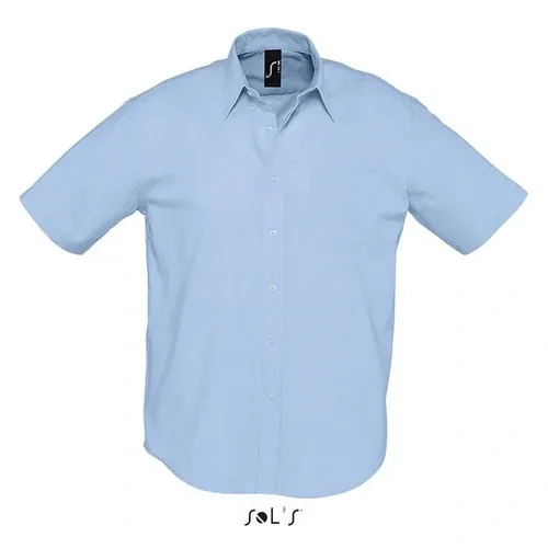 Camisa Oxford manga corta para empresas ref S16010 - Azul Cielo