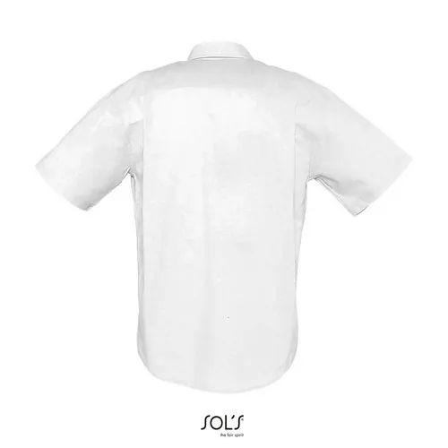 Camisa Oxford manga corta para empresas ref S16010 - Blanco Back