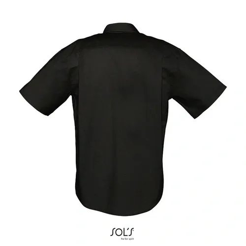 Camisa Oxford manga corta para empresas ref S16010 - Negro Back