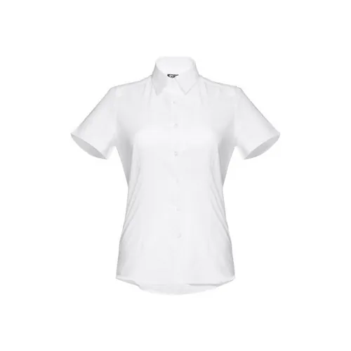 Camisa oxford mujer entallada con manga corta ref 30201