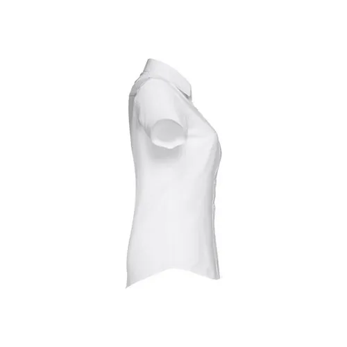 Camisa oxford mujer entallada con manga corta ref 30201