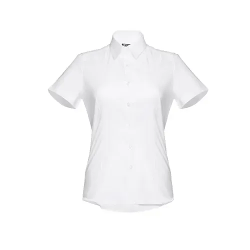 Camisa oxford mujer entallada con manga corta ref 30201
