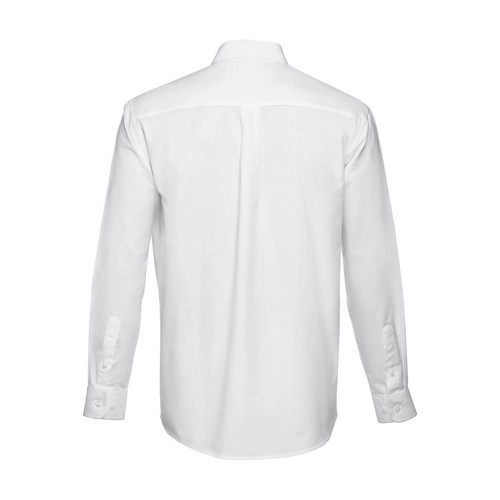Camisa oxford unisex de manga larga con puños ajustables ref 30196