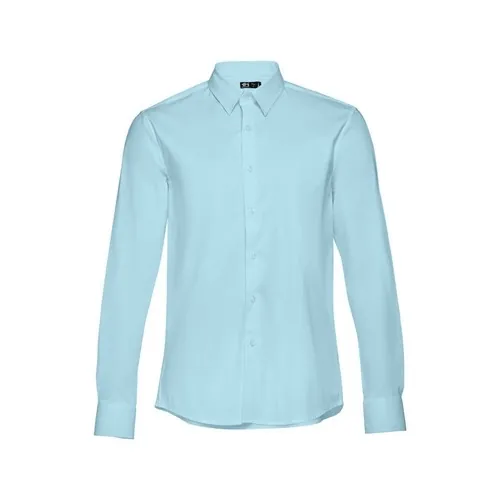 Camisa popelina unisex de manga larga con puños ajustables ref 30151 - Azul Claro 01