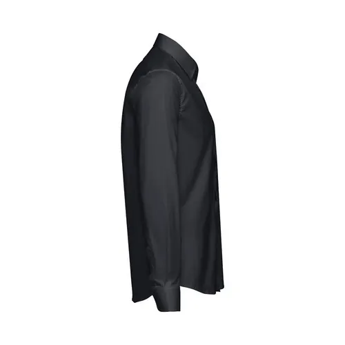 Camisa popelina unisex de manga larga con puños ajustables ref 30151 - Negro 03