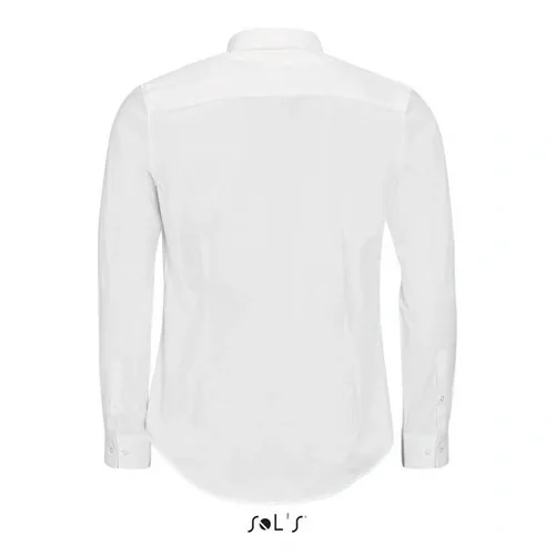 Camisa stretch manga larga fácil cuidado ref S01426 - Blanco Back
