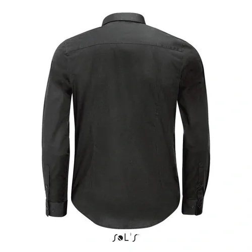 Camisa stretch manga larga fácil cuidado ref S01426 - Gris Titanio Back