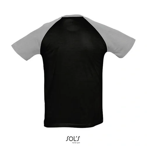 Camiseta bicolor con manga raglán algodón 130GSM ref S11190