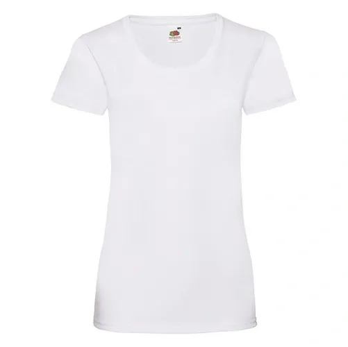 Camiseta blanca de algodón con cuello redondo ref VA24 - Blanco