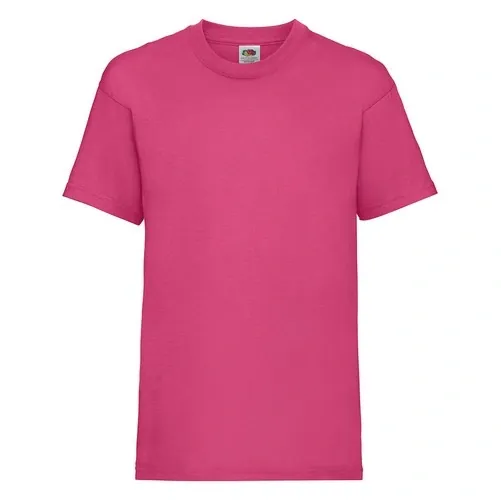 Camiseta de algodón con cuello redondo ref VA28 - Fucsia