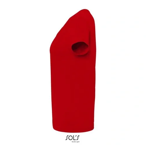 Camiseta de cuello pico algodón para mujer 130GSM ref S02941