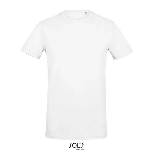 Camiseta de cuello redondo sin etiqueta para branding 190GSM ref S02945 - Blanco