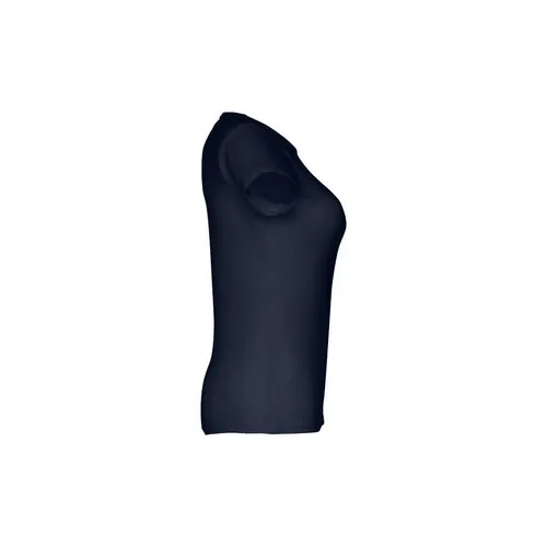 Camiseta entallada mujer algodón con cuello fino ref 30108 - Azul Eclipse 03