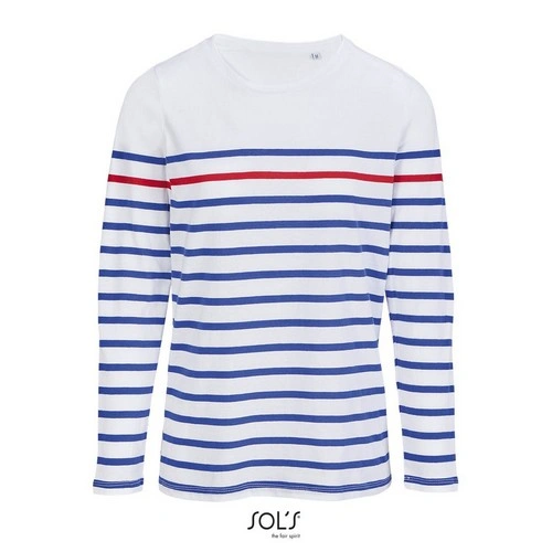 Camiseta marinera de manga larga algodón para mujer 130GSM ref S03100