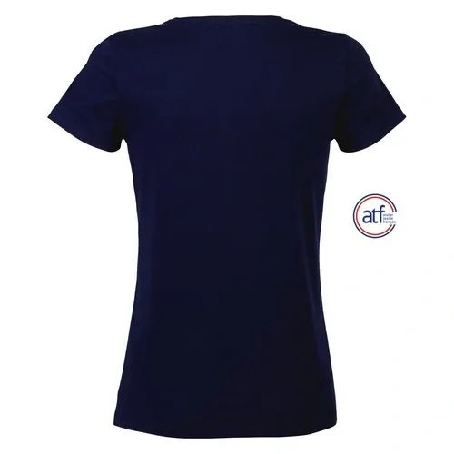 Camiseta mujer cuello redondo algodón 130GSM ref S03273 - Azul Marino Back