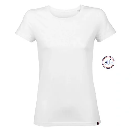 Camiseta mujer cuello redondo algodón 130GSM ref S03273 - Blanco