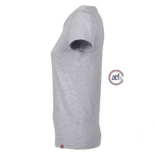 Camiseta mujer cuello redondo algodón 130GSM ref S03273 - Gris Mezcla Side