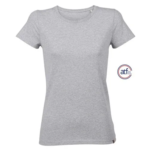 Camiseta mujer cuello redondo algodón 130GSM ref S03273 - Gris Mezcla
