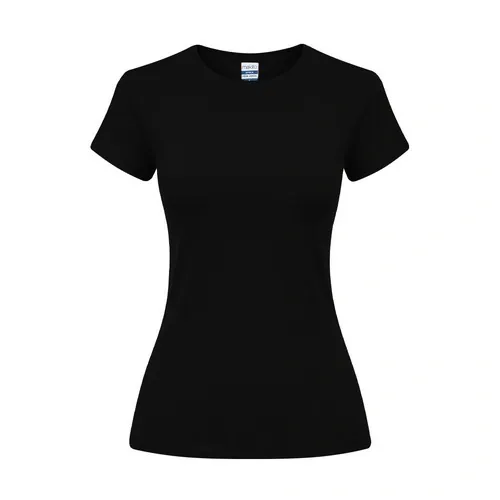 Camiseta mujer EPIKA personalizable de algodón suave ref 22024 - Negro