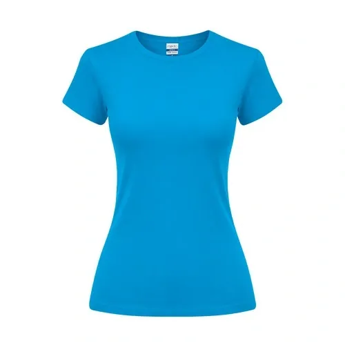 Camiseta mujer EPIKA personalizable de algodón suave ref 22024 - Turquesa