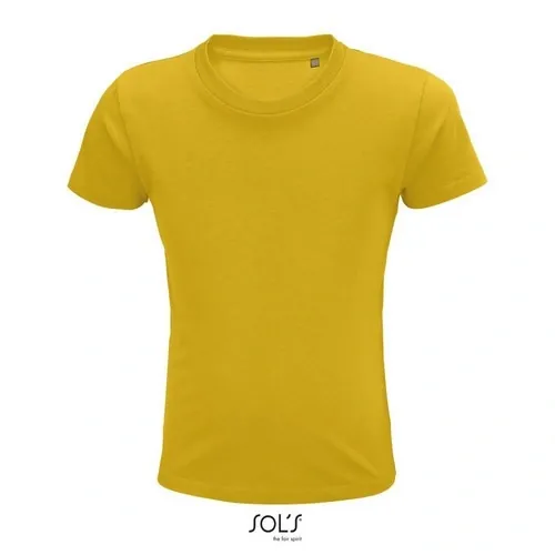 Camiseta Niño Orgánica de algodón Suave ref S03578 - Amarillo