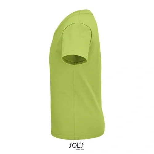 Camiseta Niño Orgánica de algodón Suave ref S03578 - Verde Manzana Side