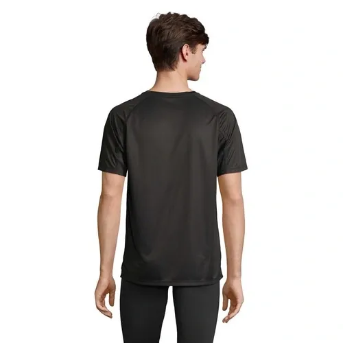 Camiseta raglán Vortex personalizable y transpirable ref S04787 - Back Negro