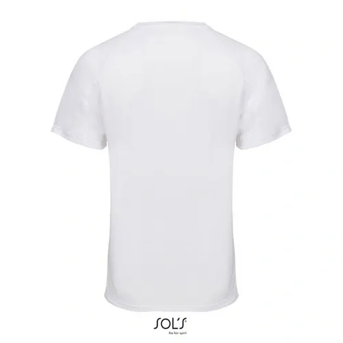 Camiseta raglán Vortex personalizable y transpirable ref S04787 - Blanco Back