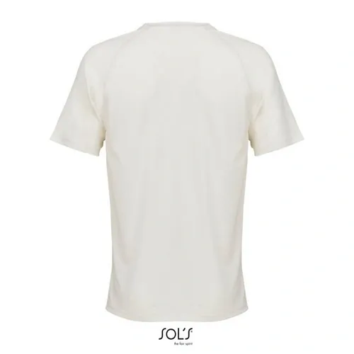Camiseta raglán Vortex personalizable y transpirable ref S04787 - Blanco Crema Back