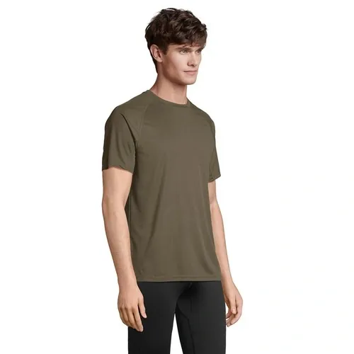 Camiseta raglán Vortex personalizable y transpirable ref S04787 - Side Verde
